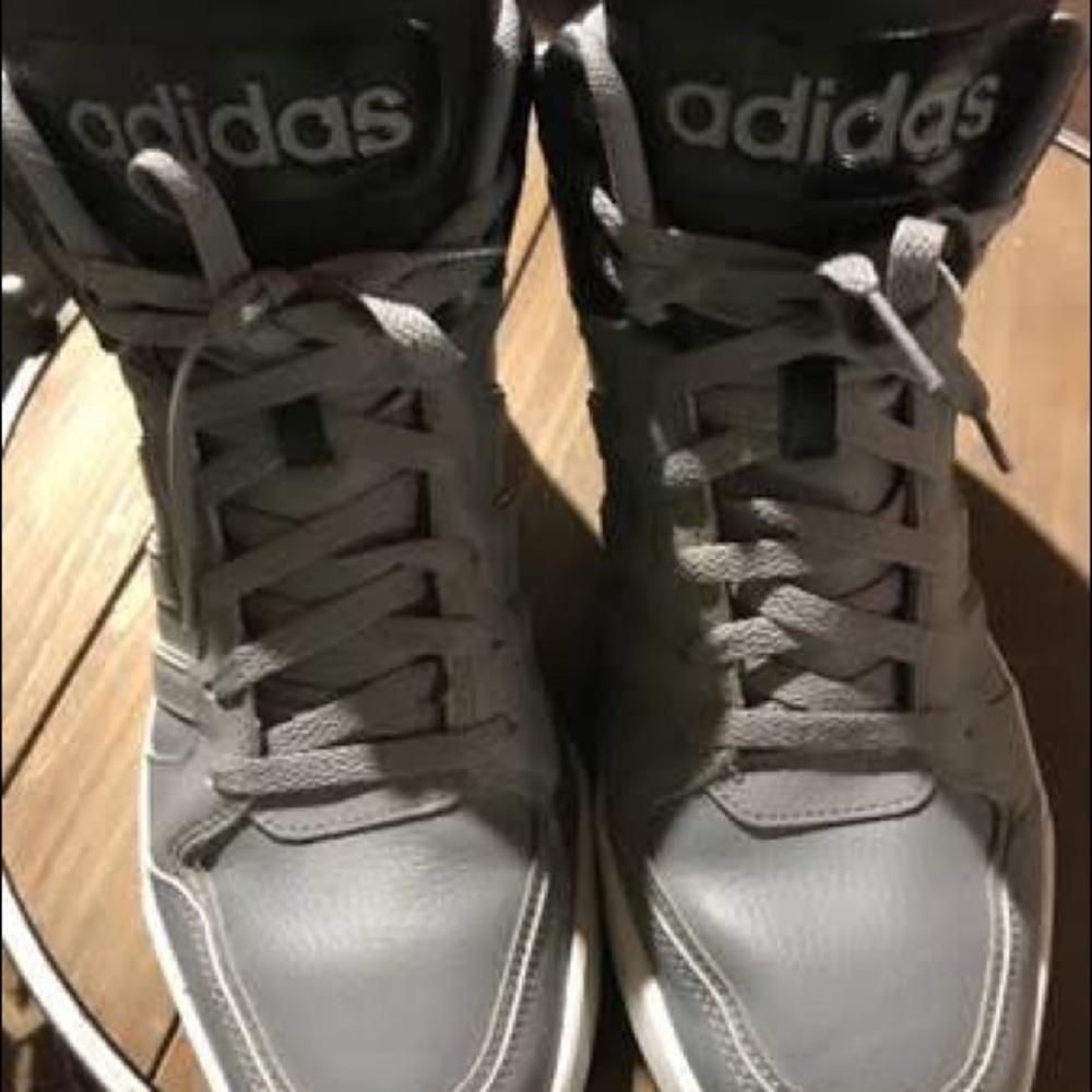 Grey Adidas High Top Sneakers